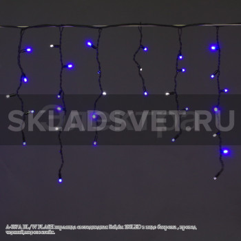 A-057A BL/W FLASH гирлянда светодиодная 5х0,6м 180LED в виде A-057A BL/W FLASH гирлянда светодиодная 5х0,6м 180LED в виде