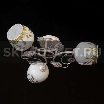 Люстра потолочная 10063WT+GD/3H