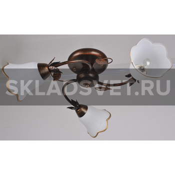 Люстра потолочная 90538BRUSH BR/3H Люстра потолочная 90538BRUSH BR/3H
