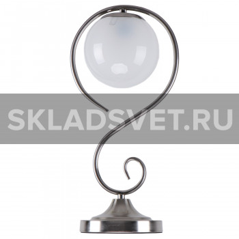 Лампа настольная с абажуром 10152/1T SN WT ЭкономСвет