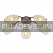 Люстра классическая 12126/5BK+FGD AMB ЭкономСвет