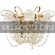 Бра с хрусталем 2820/1wFGD+WT ЭкономСвет