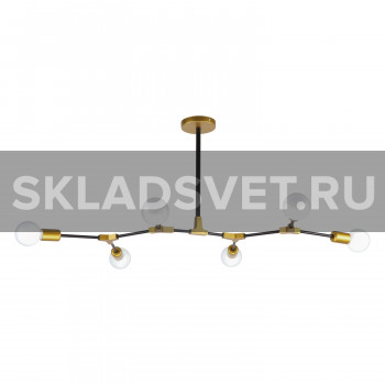 Потолочный светильник 51455/6BK+GD WT ЭкономСвет