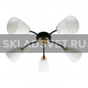 Люстра классическая 12123/5BK+FG WT ЭкономСвет