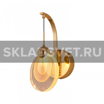 Настенный светодиодный светильник G61364/1wGD CL+WT Gerhort