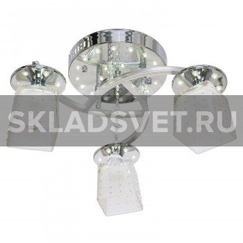 Потолочный светильник 30181/3CR+WT LED ЭкономСвет Потолочный светильник 30181/3CR+WT LED ЭкономСвет