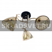 Люстра классическая 12098/3BK+FG AMB+BK ЭкономСвет