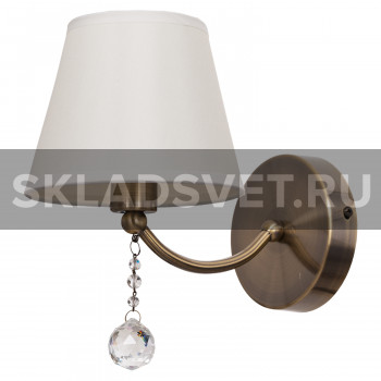 Бра классическое с хрусталем B11253/1wAB WT BenCrezo Бра классическое с хрусталем B11253/1wAB WT BenCrezo