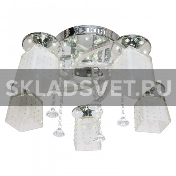 Потолочный светильник 30181/5CR+WT LED ЭкономСвет Потолочный светильник 30181/5CR+WT LED ЭкономСвет