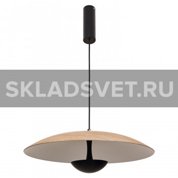 Подвесной светодиодный светильник G61165/1P BK+WOOD Gerhort Подвесной светодиодный светильник G61165/1P BK+WOOD Gerhort